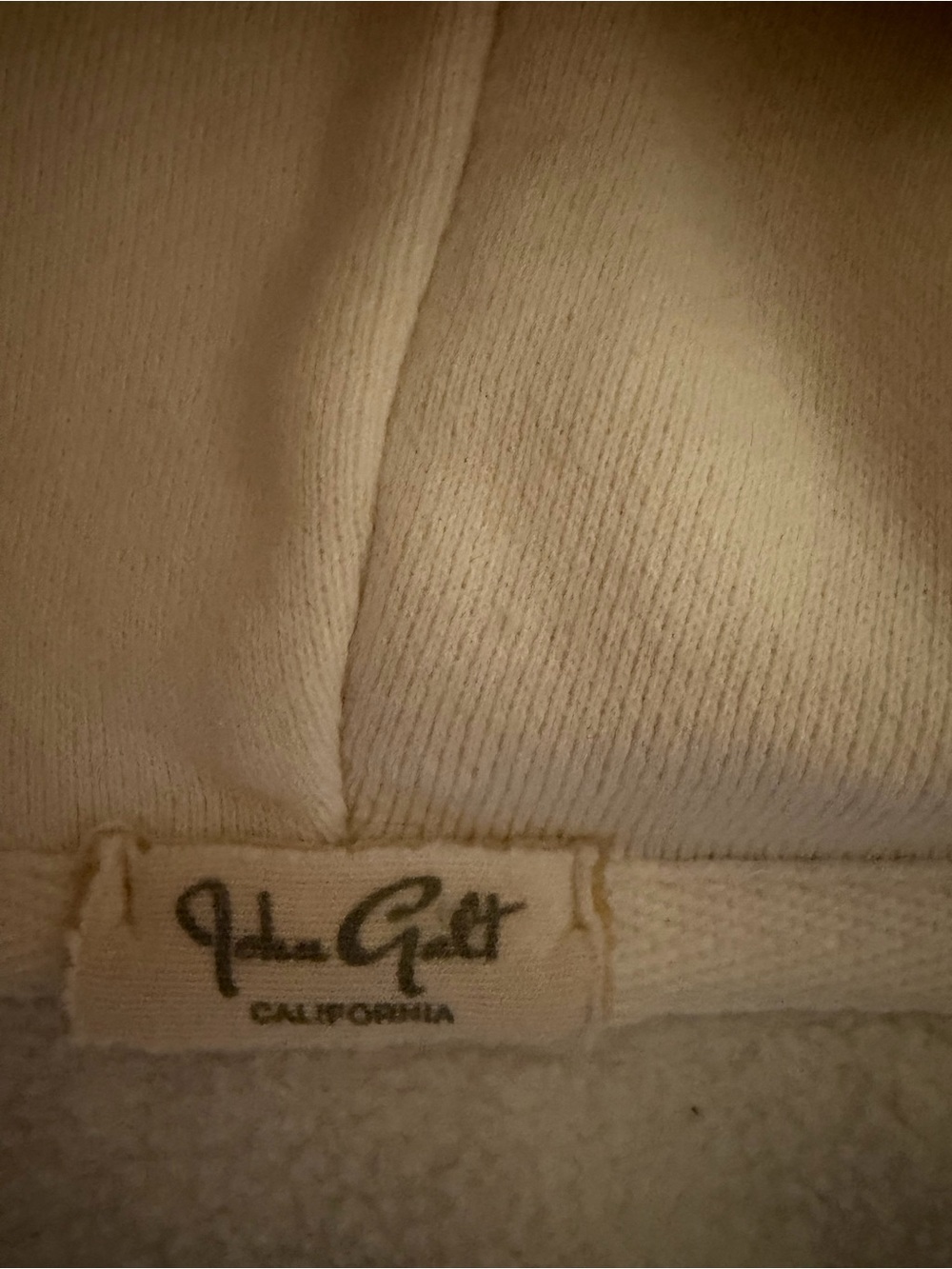 Brandy Melville White Zip Hoodie with Navy NEW YORK Arch - Picture 2 of 2